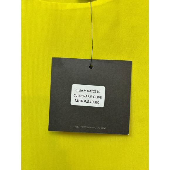 Marc New York Chiffon Top Womens XS Warm Olive Layered Built in Tank Light‎ NEW - Picture 6 of 9